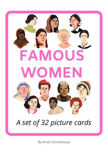 Famous Women - Picture Cards