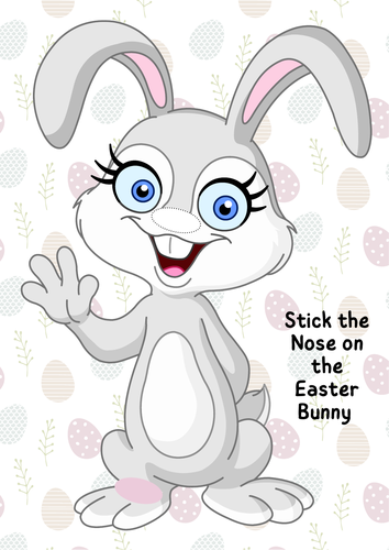 Easter Fun Game - Pin the Nose on the Easter Bunny
