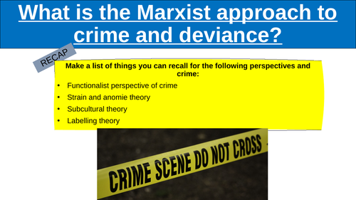 A Level Sociology Crime: Class, power and crime