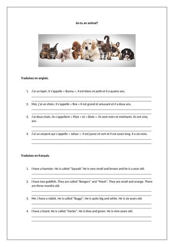 Dynamo 1 – Module 4 – Point de départ – Page 82 - Worksheet