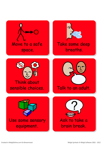 Zone of Regulation Display using Widgits