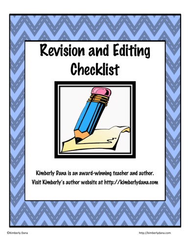 Revision and Editing Checklist