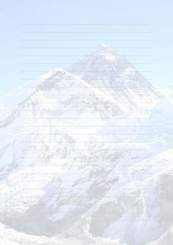 Mount Everest Writing Frame