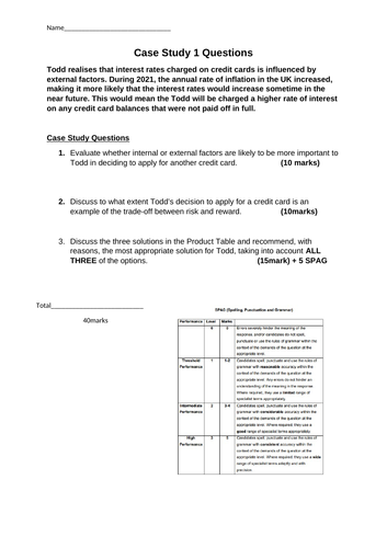 LIBF Unit 2 Case Study 1 2022 Mini Mock