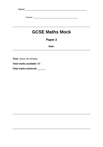 GCSE Foundation Paper 2 Predicted Paper summer 2022 (advanced information) with RAG Sheet
