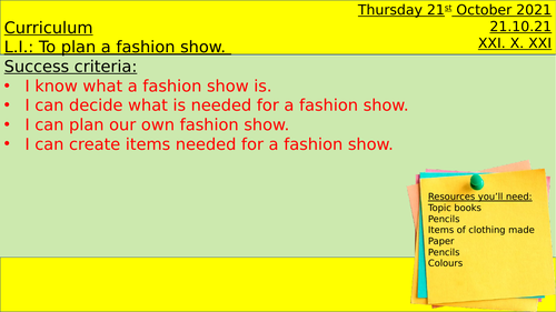 Plan a fashion show PP
