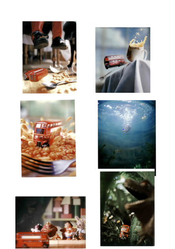 Sequencing pictures for Naughty Bus story