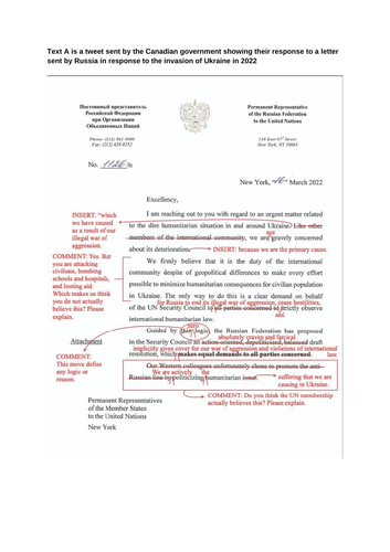 AQA A level Language Meanings and Representations practice paper