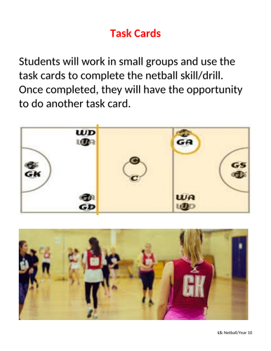 Netball Lesson Plans and Worksheets - Year 10