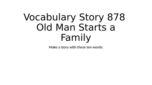 Vocabulary Story 878   A Famous Star Starts a Family