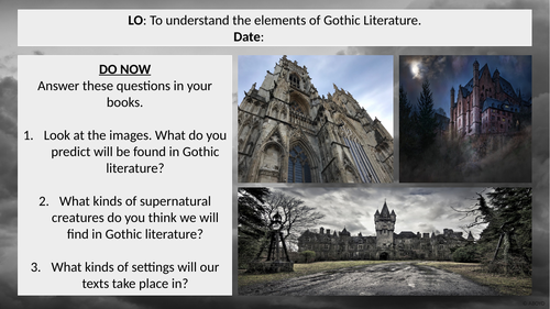 KS3 Gothic Genre SOW