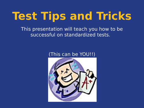 Test Tips and Tricks PowerPoint