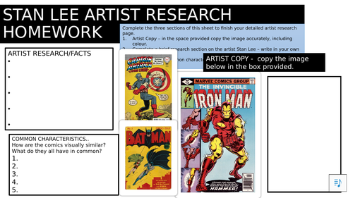 Stan Lee Comic Book Design