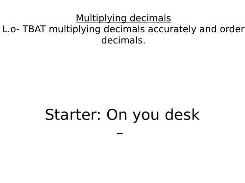 GCSE Maths Multiplying decimals & Mixed numbers