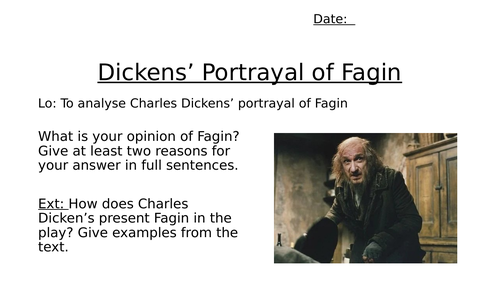 Great Expectations: Dickens' Portrayal of Fagin Inspection Lesson