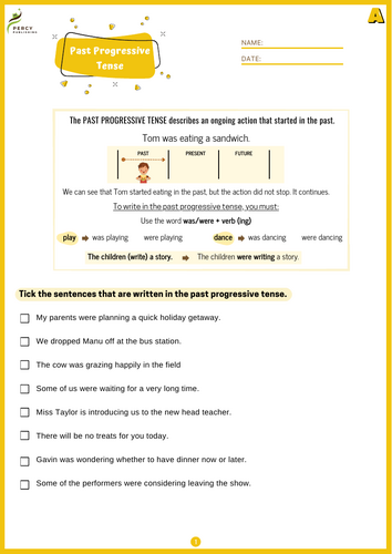 Past and Present Progressive Tense