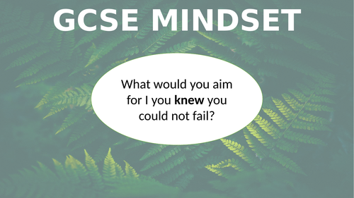 GCSE mindset PowerPoint - Form time activity