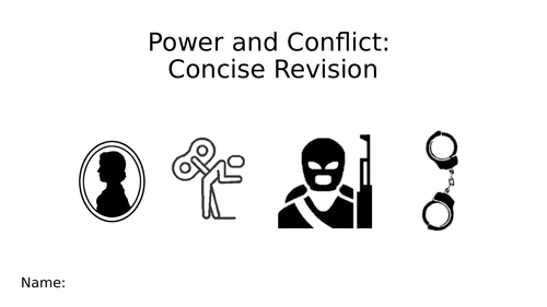 Revision Power and Conflict Poetry