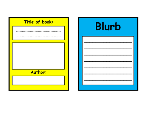 Write your own story book - 2 story book templates attached