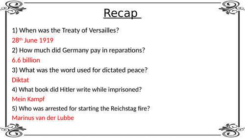 How did Hitler become dictator- Edexcel Weimar and Nazi Germany GCSE