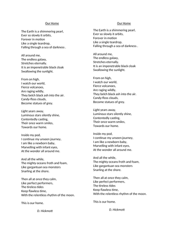 Figurative Language poem