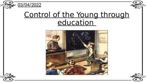 Nazi Control of Education- Edexcel Weimar and Nazi Germany GCSE