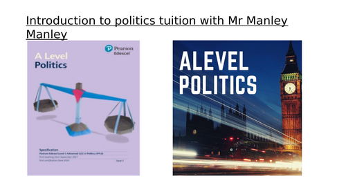 A-Level Edexcel Government and Politics Constitution lessons