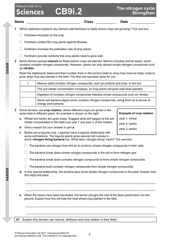 Edexcel CB9i The Nitrogen Cycle KS4 Lesson