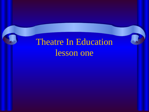 Theatre In Education