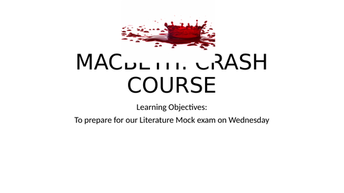 Macbeth Crash Course
