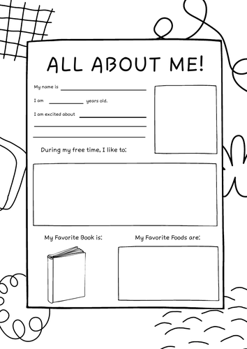 All About Me - Transition Activity