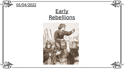 Henry VII Early Rebellions- AQA Tudors A level