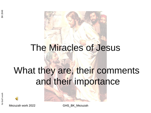 Miracles of Jesus in Matthew 8