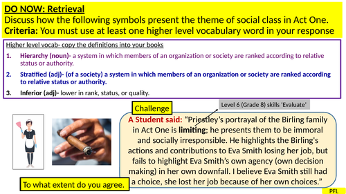 An Inspector Calls- Social class in Act 1