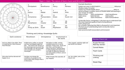 AQA GCSE RS Revision Islam Beliefs and Practices