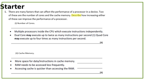 KS4 - Primary Storage and Virtual Memory (OCR 1.2.1)