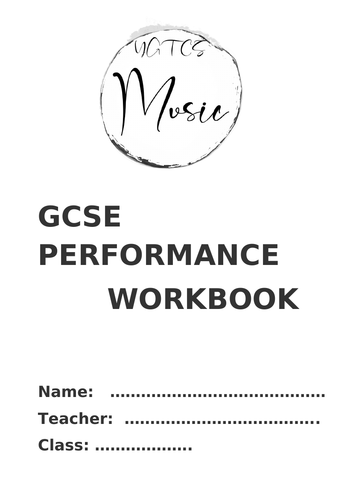 WJEC GCSE Performance Workbook