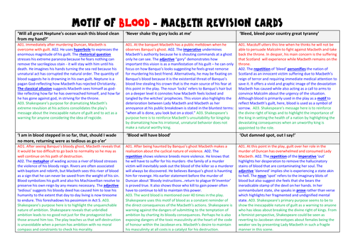 macbeth blood motif essay