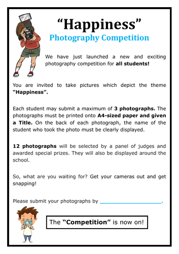 Photography Competition - Fully Editable Template