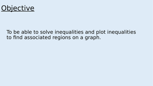 Finding regions from inequalities