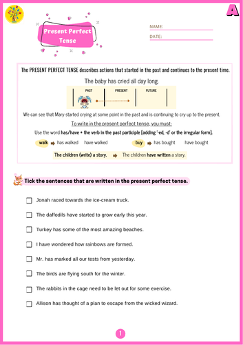 Present and Past Perfect Tense