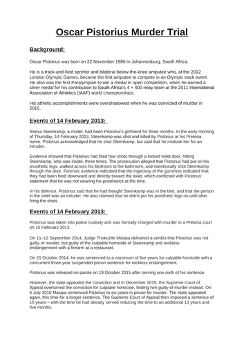 Criminal Law: Murder