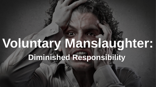 Criminal Law: Voluntary Manslaughter
