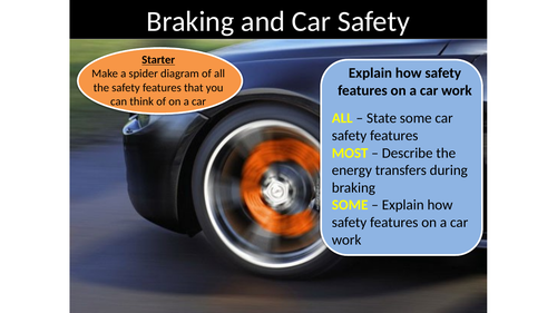 Braking car and safety -  explain how safety features on a car work