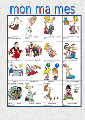 Possessive adjectives