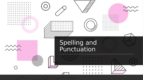 KS1 English: Spelling and Punctuation