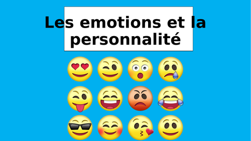 Les emotions et la personnalité