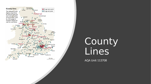 County Lines for AQA Unit Award