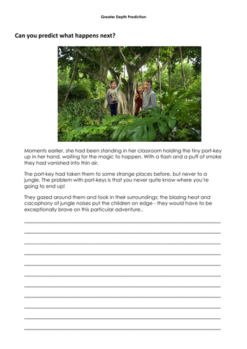 Year 2 Reading Prediction Greater Depth Evidence 2023