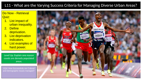 Urban Spaces Success Criteria | Teaching Resources